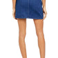 Minissaia jeans feminina Free People, azul, tamanho 10