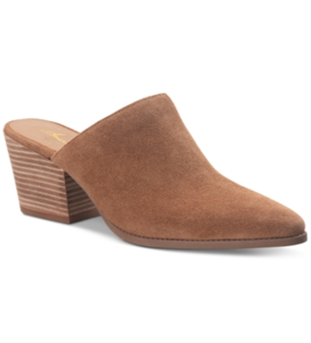 Mulas femininas American Rag Heidi com bico fechado, marrom, tamanho 6 M