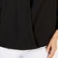 Charter Club Top Feminino Sobrepeliz Preto Tamanho XX-Grande