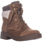 Botas de inverno femininas Tommy Hilfiger Dyan, camurça, marrom, tamanho 8,5 M