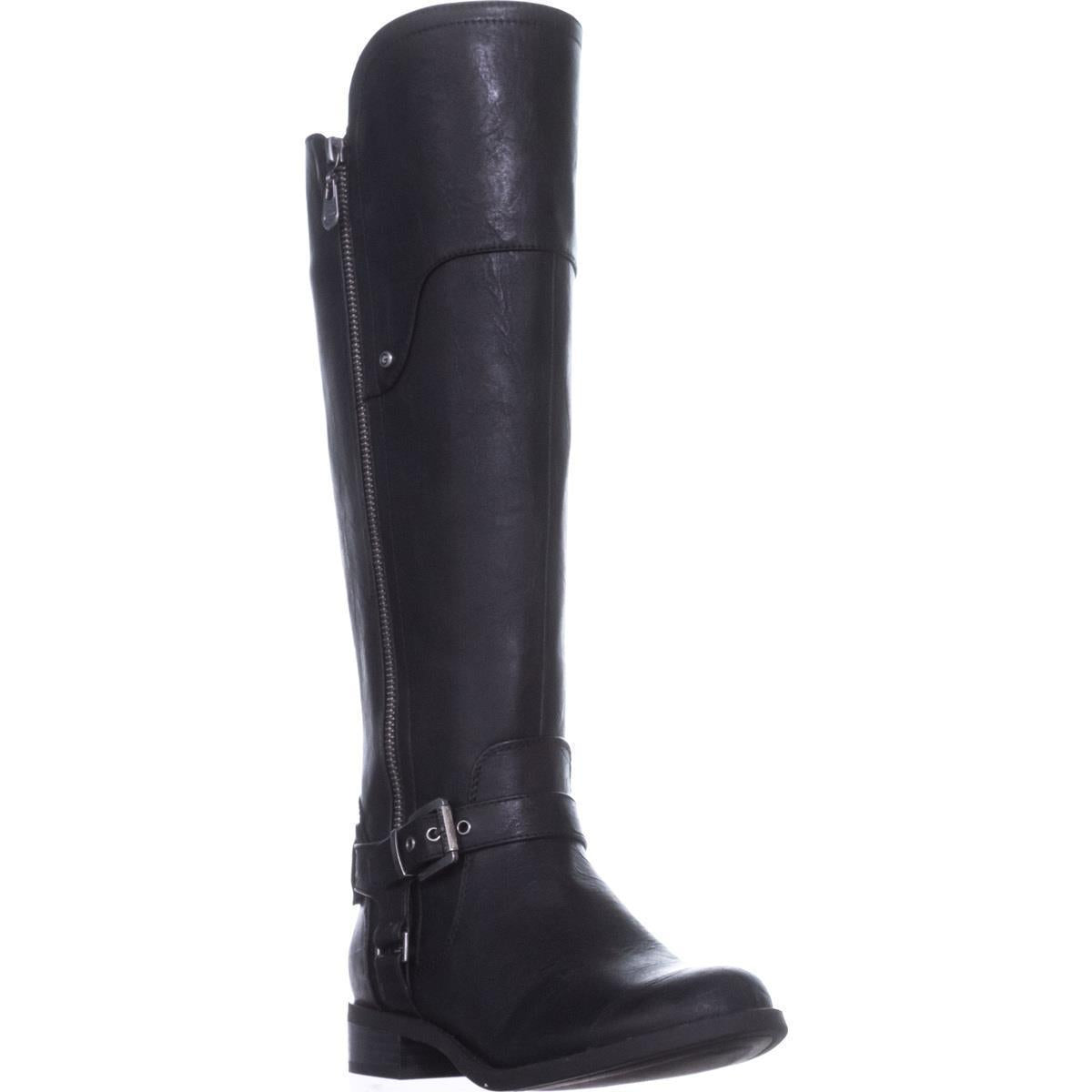 Botas de montaria femininas Guess Harson Tall pretas tamanho 5 M
