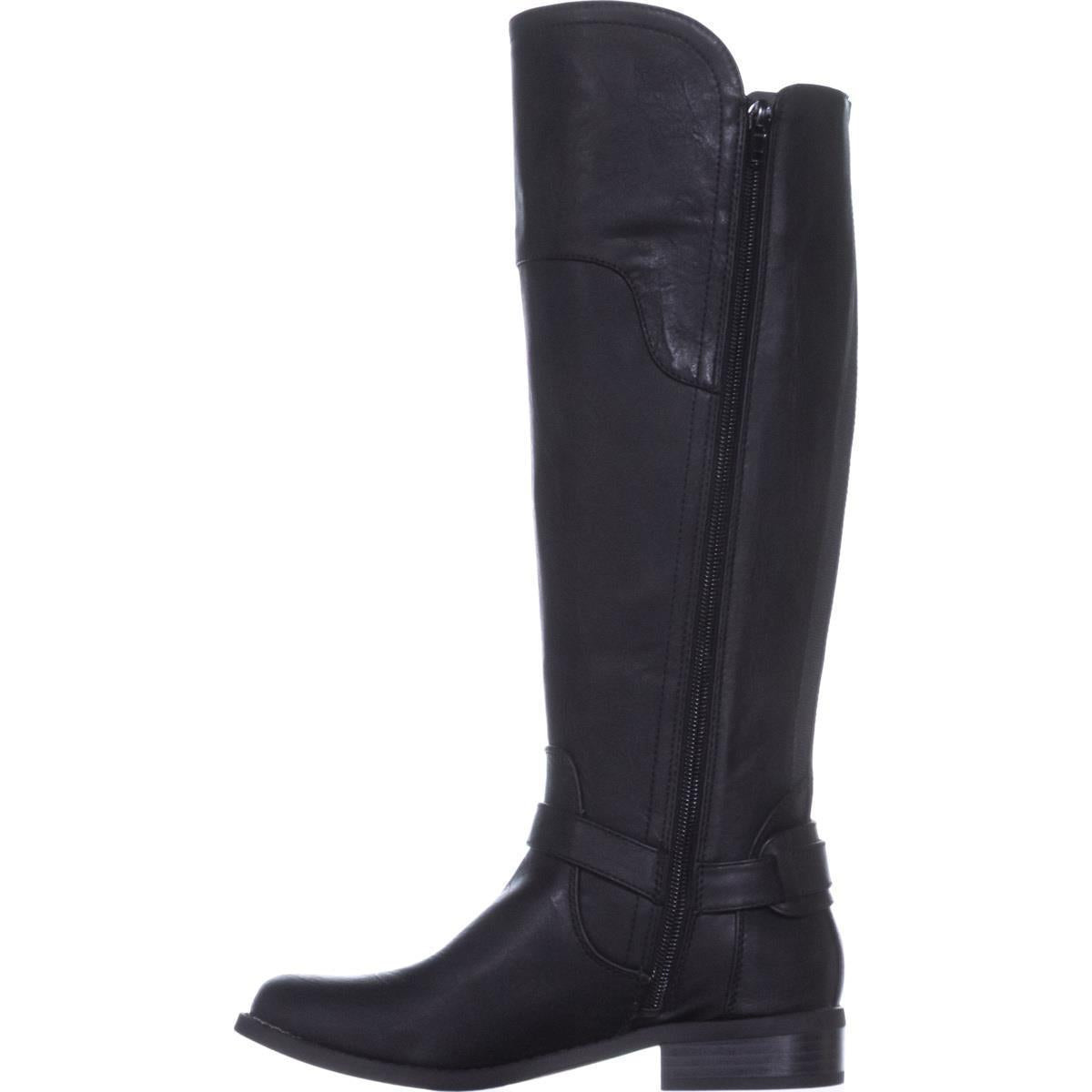 Botas de montaria femininas Guess Harson Tall pretas tamanho 5 M