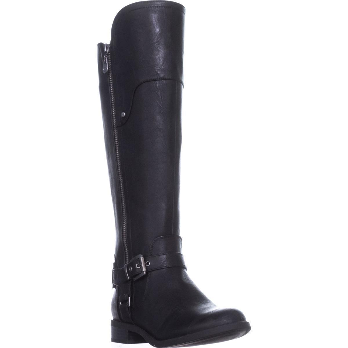 Botas de montaria femininas Guess Harson Tall pretas tamanho 5 M