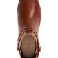 Botas femininas Charter Club Jaimee com bico fechado e cano curto, tamanho 7,5 W, marrom