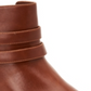 Botas femininas Charter Club Jaimee com bico fechado e cano curto, tamanho 7,5 W, marrom