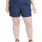 Shorts de cambraia plus size feminino Style &amp; Co, azul, tamanho 16W
