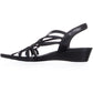 Sandália Impo Roma Stretch Wedge Feminina Preta Tamanho 7,5 M