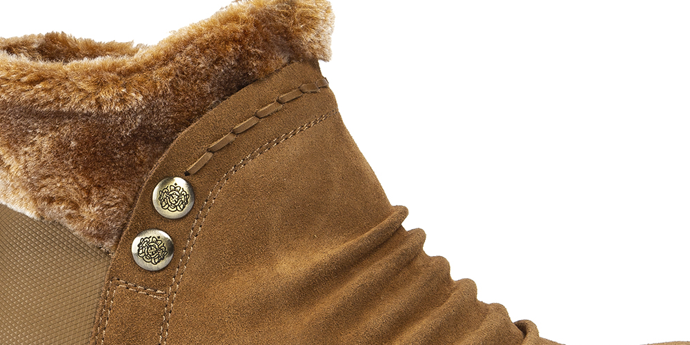 Botas de inverno femininas Baretraps Alick com pele sintética para clima frio, marrom, tamanho 8,5 M
