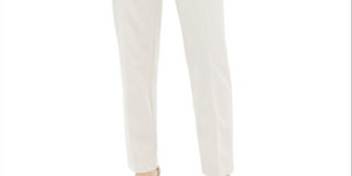 Calça Alfani Feminina Slim Fit com Controle de Barriga Bege Tamanho 4