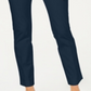 Calça feminina Charter Club Solid Newport Slim Leg Azul Tamanho 8 Petite