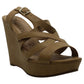 American Rag Sapatos Femininos Arielle Sandálias Plataforma Casuais Biqueira Aberta Pretas Tamanho 7 M