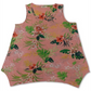 Regata feminina estampada com bainha assimétrica estilo &amp; co, rosa, tamanho pequeno