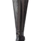 Botas Baretraps Femininas Cinza Flex Gore Cushioned Comfort Abram Biqueira Amêndoa Salto Bloco com Zíper Tamanho 5 M
