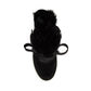 Tênis botinha de pele sintética Wharton Steve Madden feminino, preto, tamanho 6 M