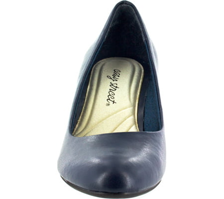 Easy Street Sapatos de salto cone fabulosos femininos, azuis, tamanho 10 M