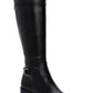Botas de montaria altas femininas Style &amp; Co Vannie de couro sintético, pretas, tamanho 7 M