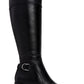 Botas de montaria altas femininas Style &amp; Co Vannie de couro sintético, pretas, tamanho 7 M