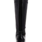 Botas de montaria altas femininas Style &amp; Co Vannie de couro sintético, pretas, tamanho 7 M