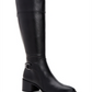 Botas de montaria altas femininas Style &amp; Co Vannie de couro sintético, pretas, tamanho 7 M