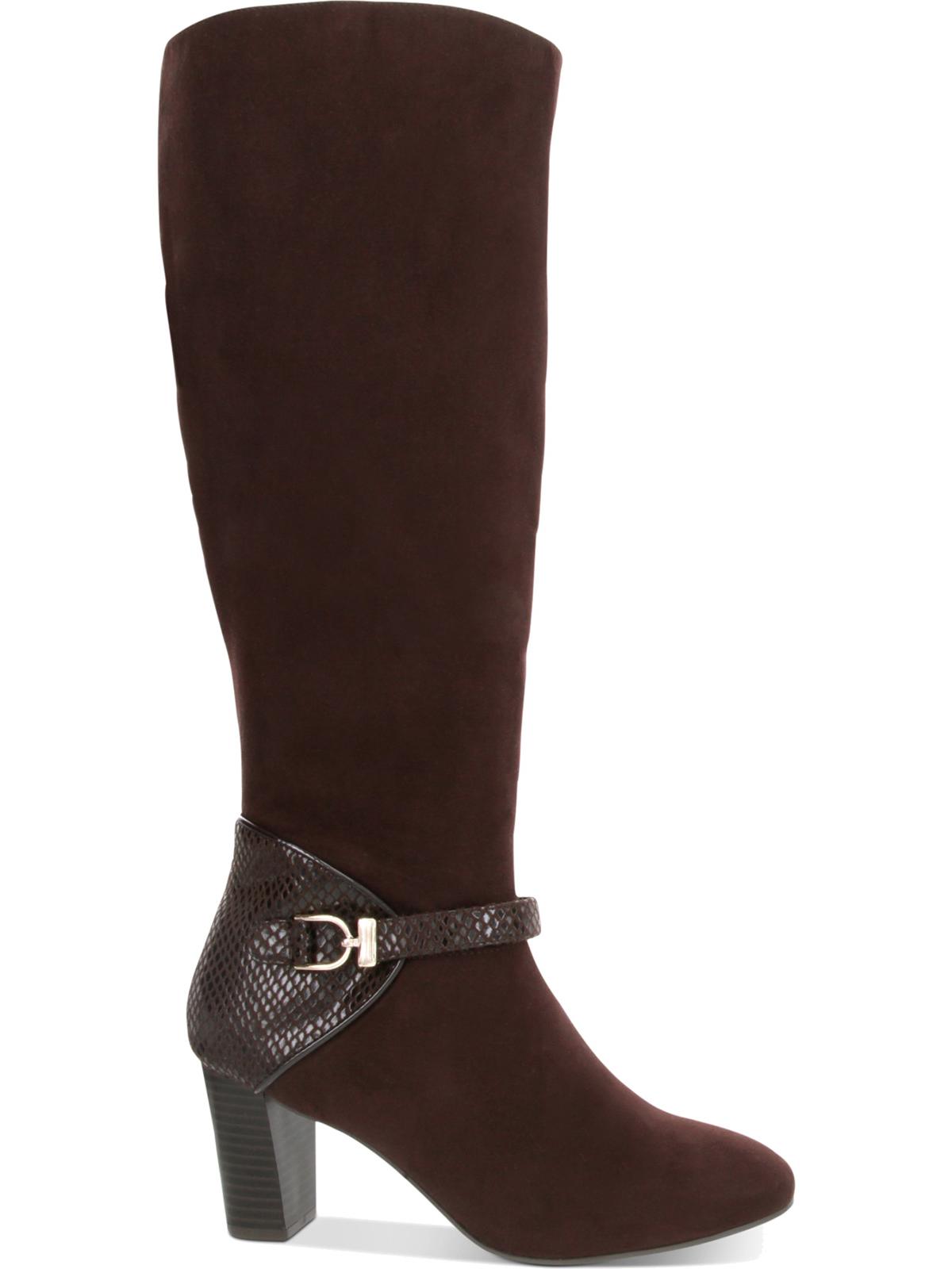 Karen Scott Botas de camurça sintética Sharonn para mulheres, marrom, tamanho 7,5 M