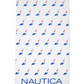 Toalha de praia masculina Nautica J Class, branca, tamanho 35 pol. x 66 pol.