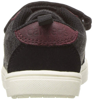 Tênis casual Carter's Kids Tash para meninos, preto, tamanho 11