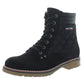 Tommy Hilfiger T-ONELLA Botas Femininas de Tecido com Biqueira Fechada, Pretas, Tamanho 6,5 M