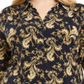 Camisa polo feminina Charter Club Plus Paisley estilo azul tamanho 2X