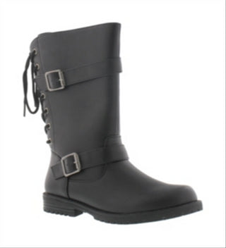 Diamond Girl Little & Big Girl's Janice Lacey Boots Black Size 1 M
