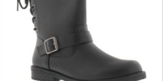 Botas Janice Lacey Diamond Girl Little &amp; Big Girl, pretas, tamanho 1 M