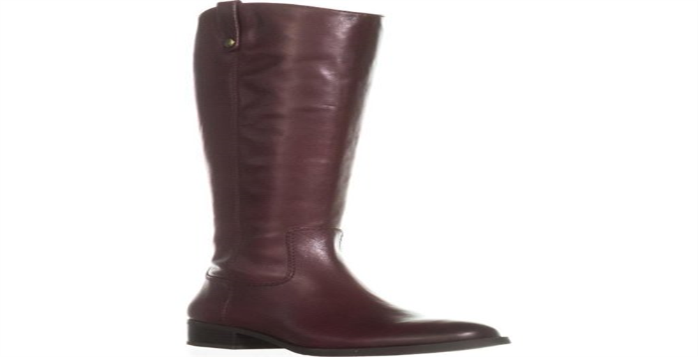 INC International Concepts Feminino Fawne Couro Biqueira Fechada Cinza Tamanho 10M