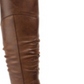 Sapatos femininos Baretraps Chaya Leather com bico fechado e escova no joelho, marrom, tamanho 8,5 M