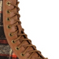 Botas de combate femininas Rock &amp; Candy MAX em couro sintético, tamanho 8,5 M, marrom