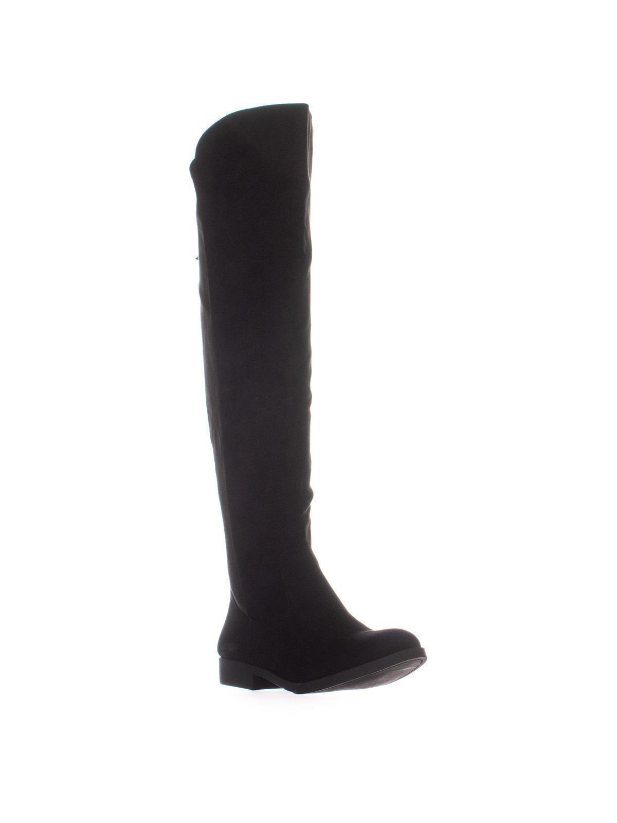 Botas femininas com zíper e bico redondo franzido no cano, estilo Style &amp; Co, cinza, tamanho 6 M