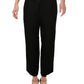 Calça curta plus size Eileen Fisher feminina, preta, tamanho 3X