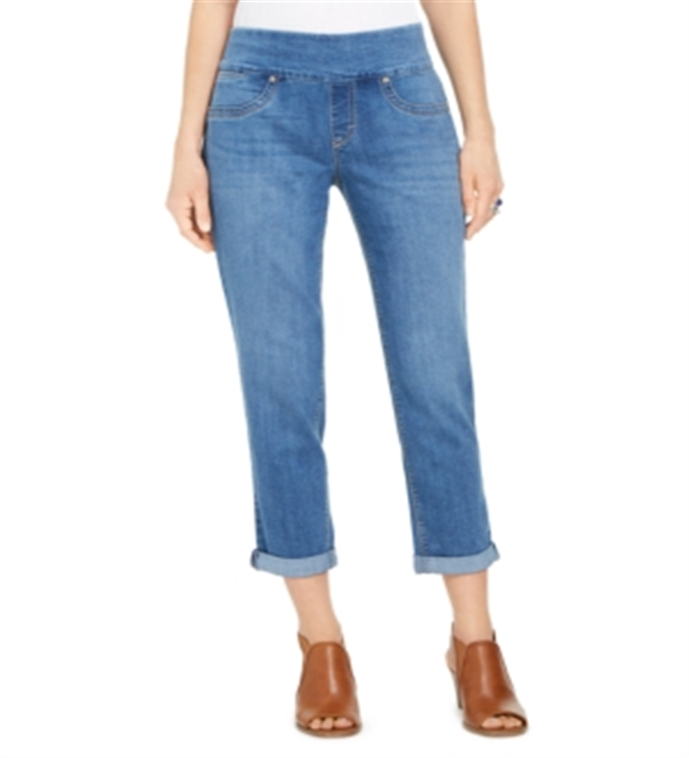 Calça jeans masculina estilo boyfriend azul tamanho X-S