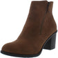 Botas femininas American Rag Demitra de couro sintético, tamanho 6,5 M, marrom