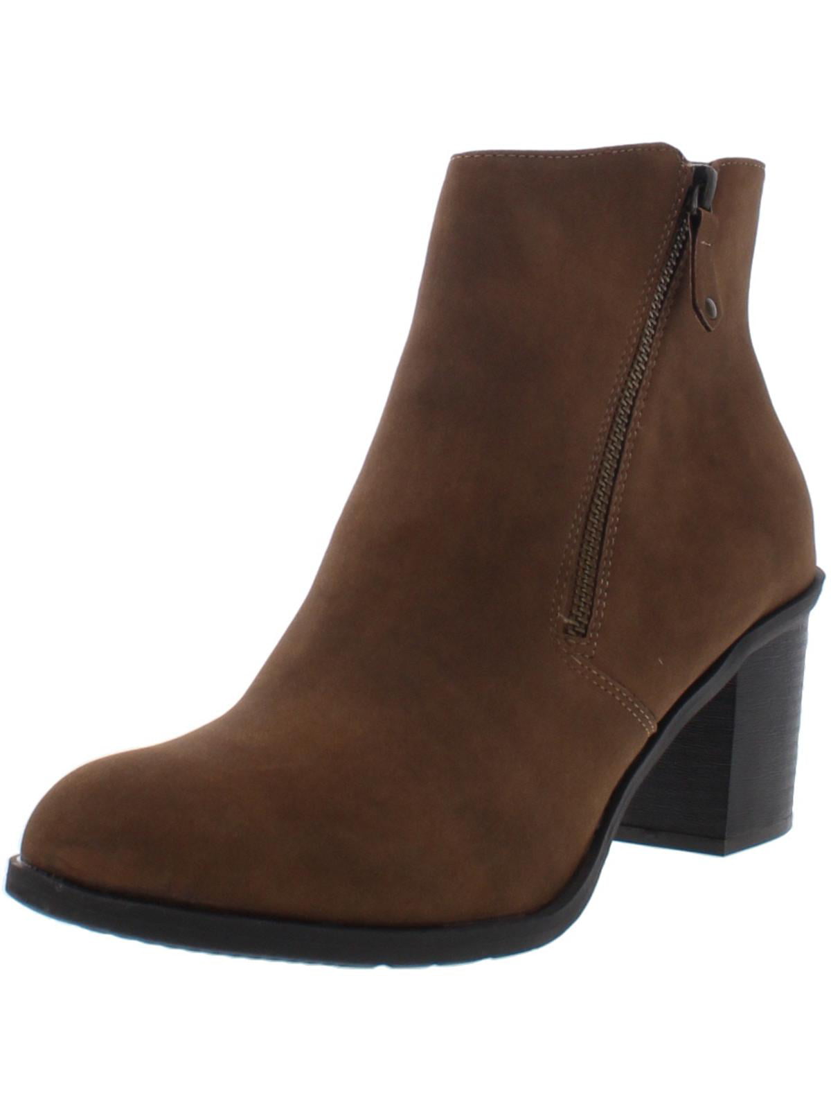 Botas femininas American Rag Demitra de couro sintético, tamanho 6,5 M, marrom