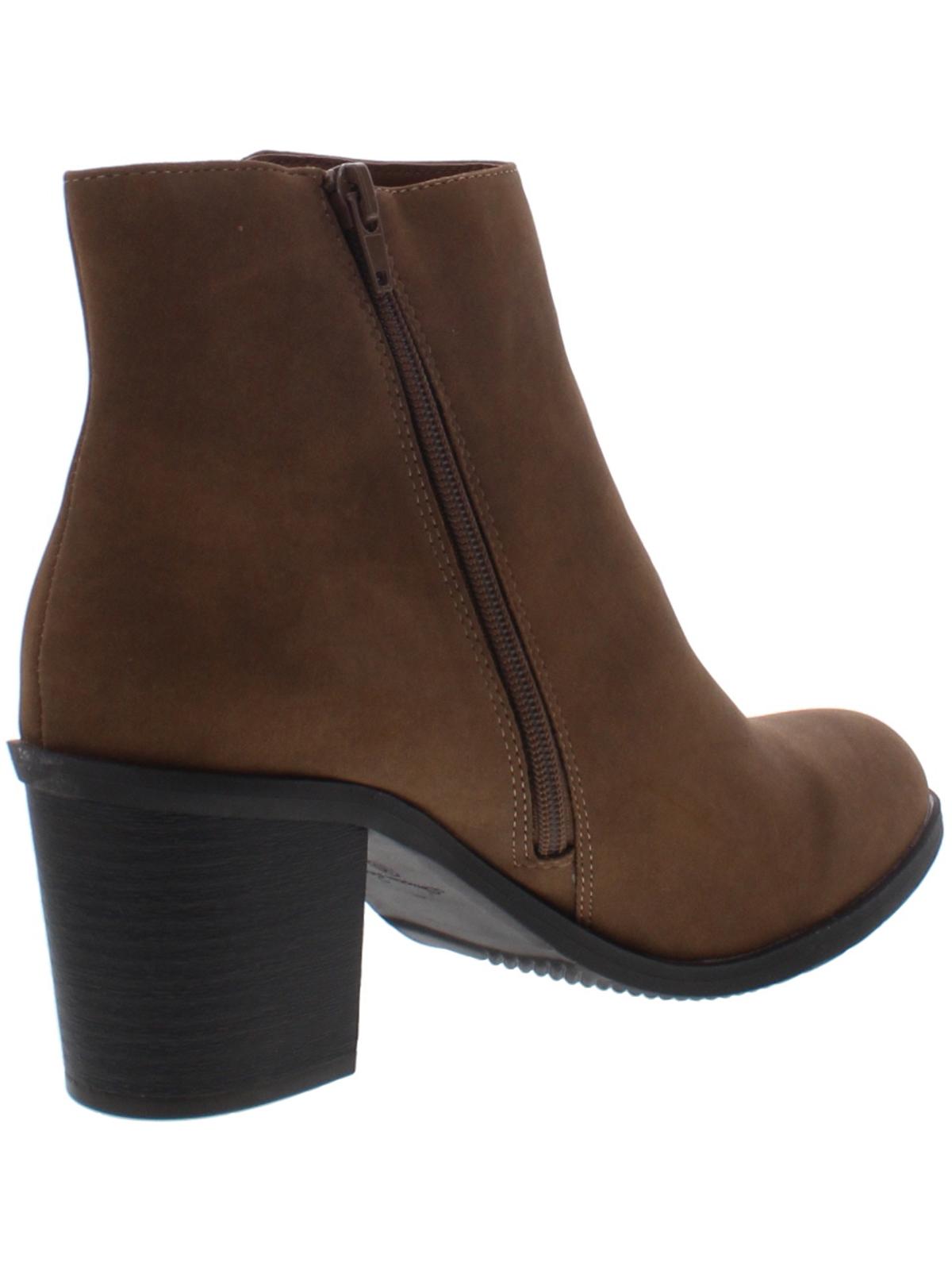 Botas femininas American Rag Demitra de couro sintético, tamanho 6,5 M, marrom