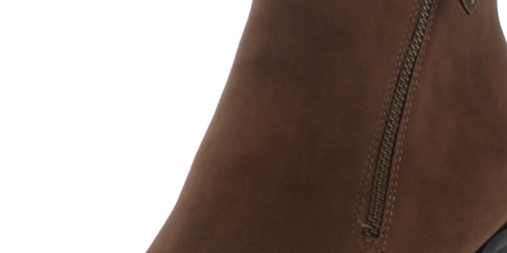 Botas femininas American Rag Demitra de couro sintético, tamanho 6,5 M, marrom