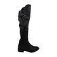 Rebel By Zigi Botas femininas Onley de couro, bico redondo, cano alto, cinza, tamanho 6 M