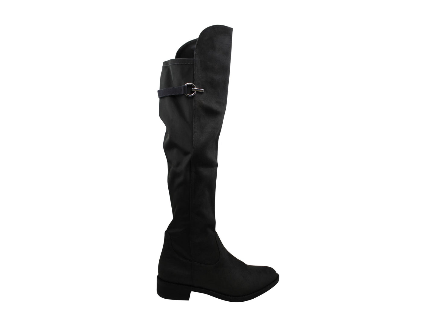 Rebel By Zigi Botas femininas Onley de couro, bico redondo, cano alto, cinza, tamanho 6 M