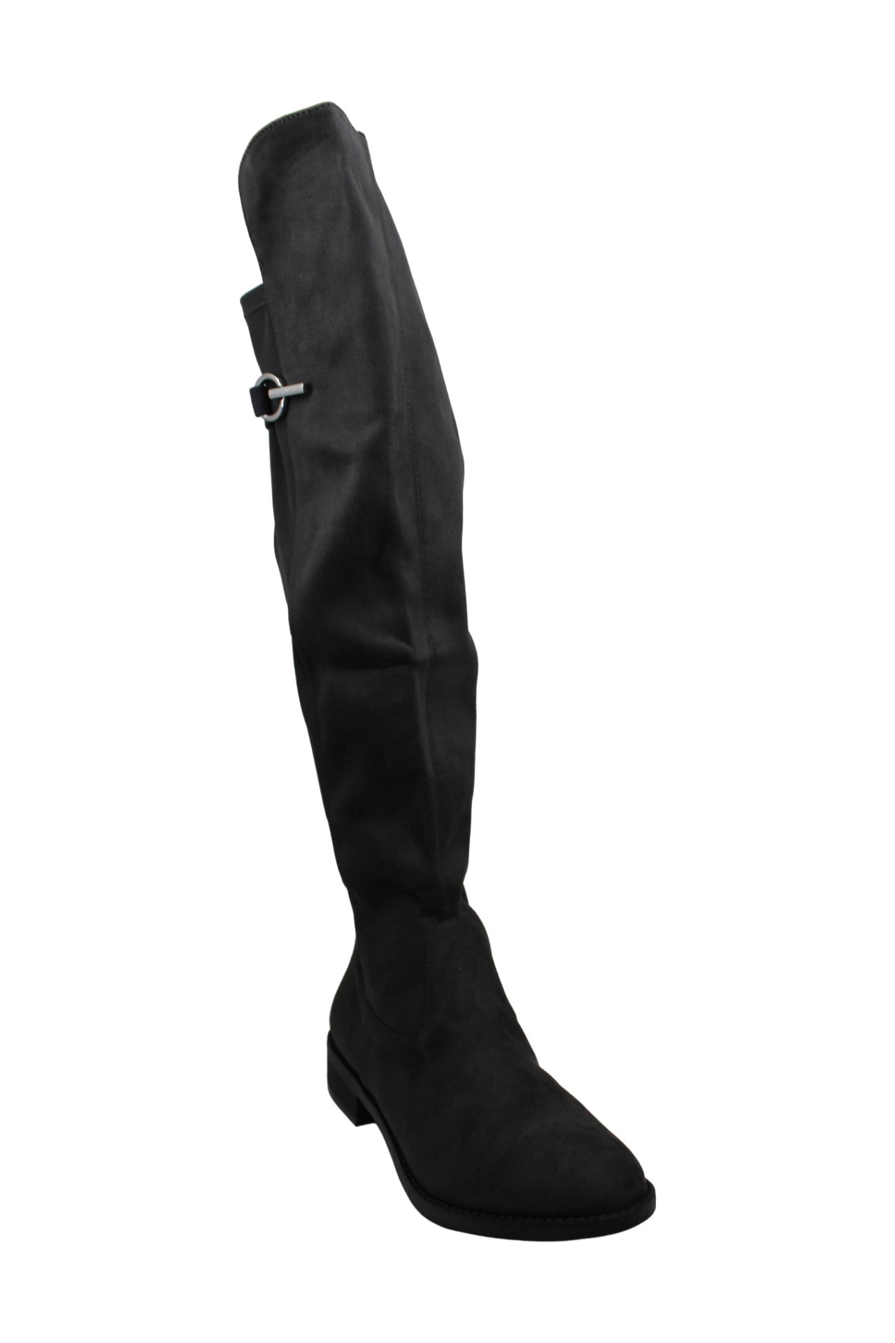 Rebel By Zigi Botas femininas Onley de couro, bico redondo, cano alto, cinza, tamanho 6 M