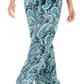 Macacão feminino com sobrepeliz estampado NY Collection, verde, tamanho pequeno e pequeno
