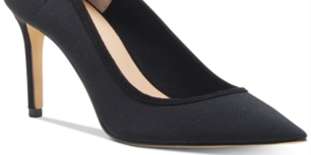INC International Concepts Sapatos de malha listrados Khari femininos, pretos, tamanho 10 M