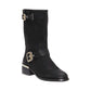 Bota feminina Vince Camuto Windy Moto preta tamanho 5,5 M