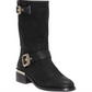 Bota feminina Vince Camuto Windy Moto preta tamanho 5,5 M