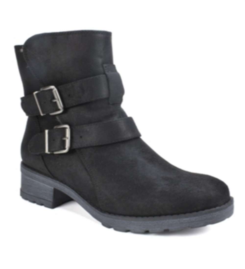 Botas femininas White Mountain, tecido de castidade, bico fechado, tornozelo, para clima frio, cinza, tamanho 5,5 M