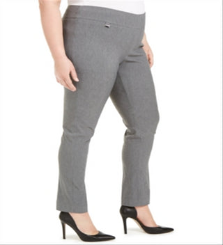 Calça skinny Alfani Plus Tummy Control feminina, cinza, tamanho 20W