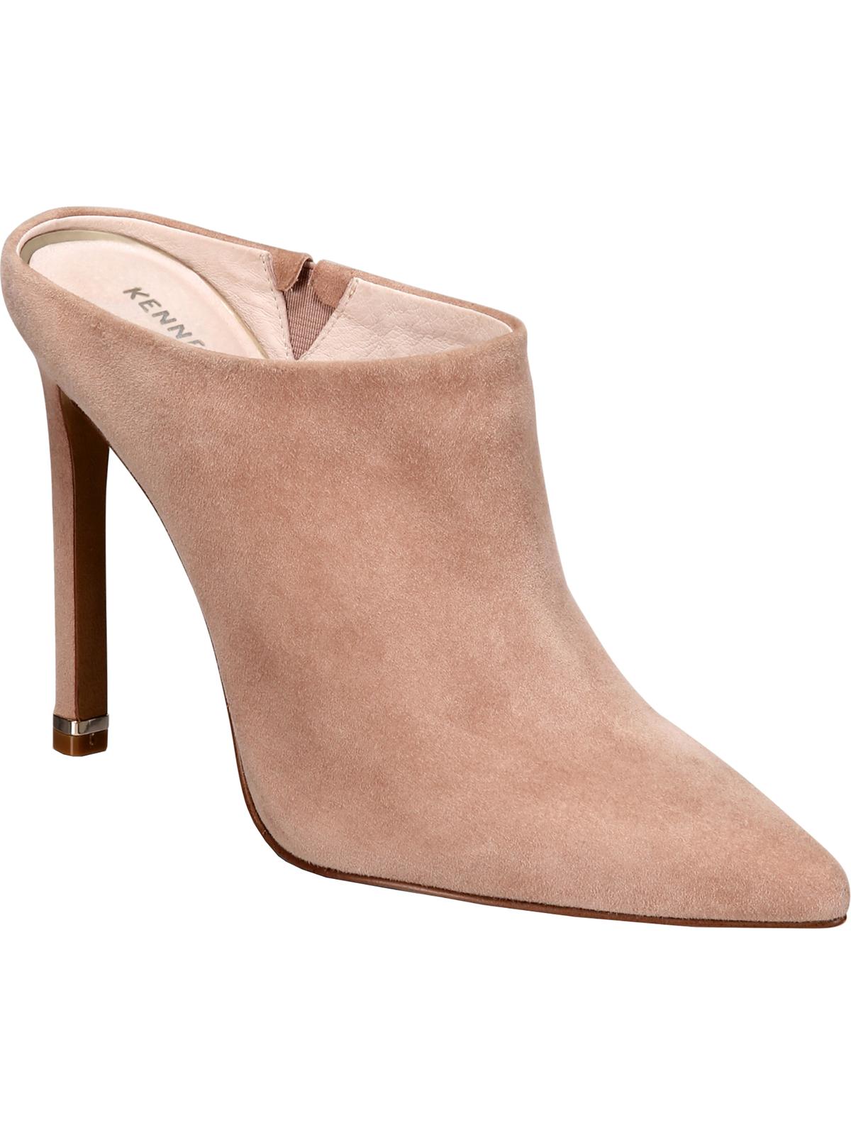 Kenneth Cole New York Riley 110 Camurça Bico Fino Mules Femininos Rosa Tamanho 8M
